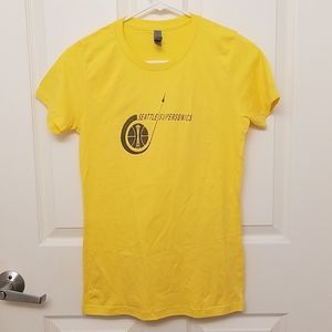 NWOT Retro Seattle Supersonics Logo TShirt